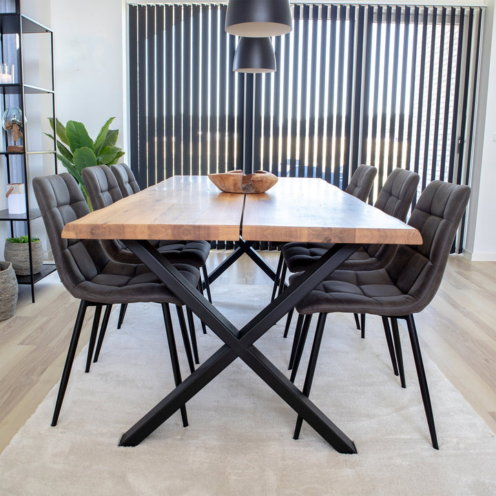 House Nordic Toulon &amp; Middelfart matgrupp med 6 stolar