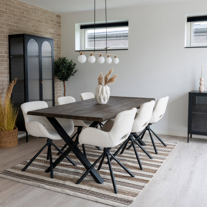 House Nordic Toulon &amp; Amorim matgrupp med 6 stolar