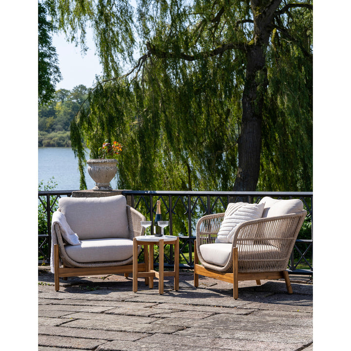 House Nordic Terracina loungegrupp med sidobord och 2 stolar