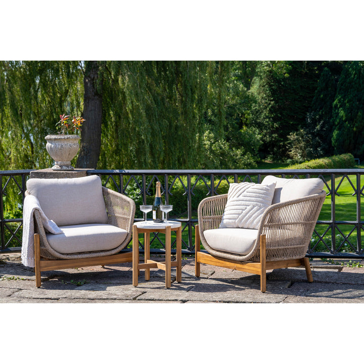 House Nordic Terracina loungegrupp med sidobord och 2 stolar