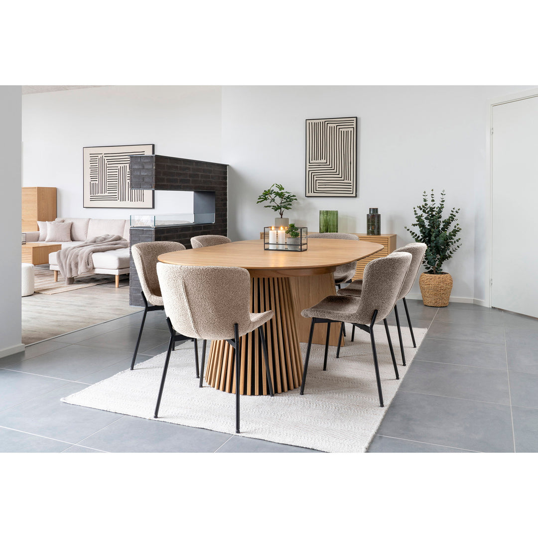House Nordic Osaka &amp; Maceda matgrupp med 6 stolar