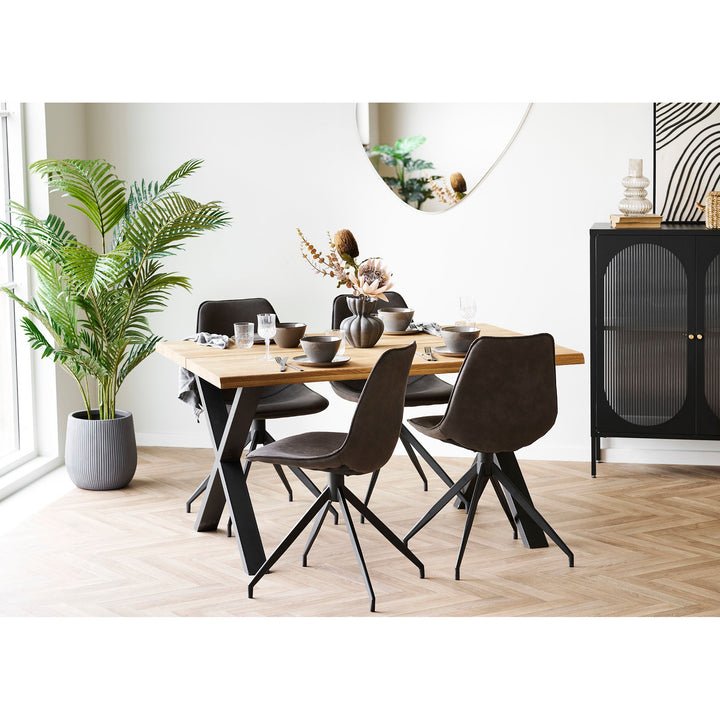 House Nordic Toulon &amp; Monaco matgrupp med 4 stolar