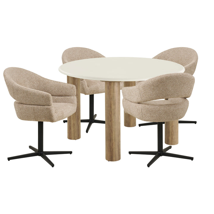 House Nordic Fondi &amp; Dover matgrupp med 4 stolar
