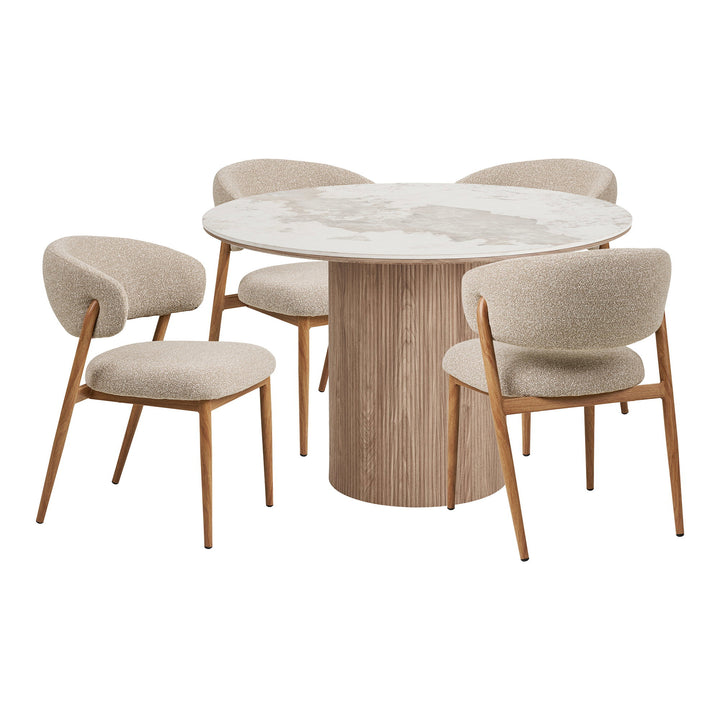 House Nordic Athens &amp; Cavi matgrupp med 4 stolar