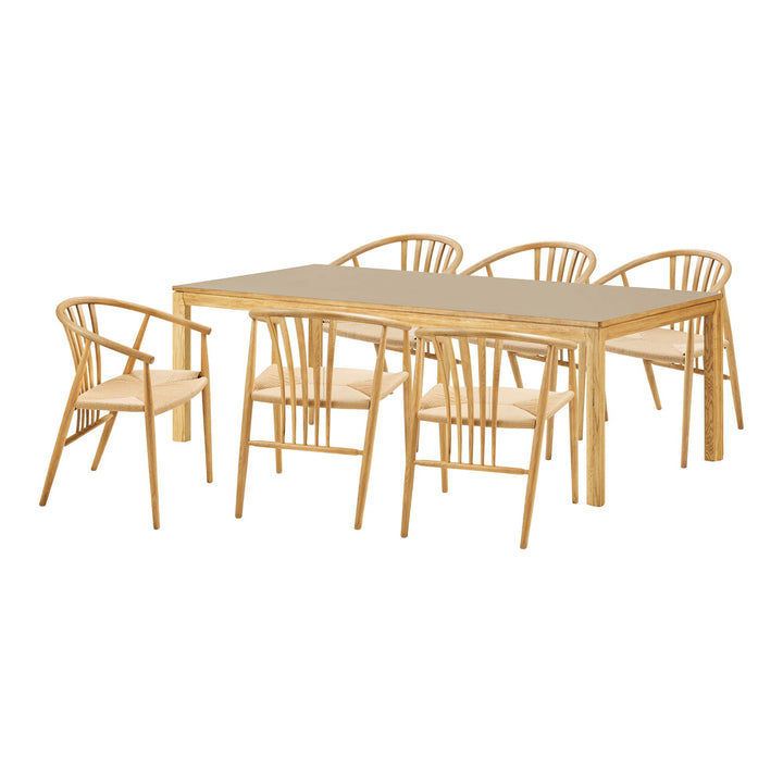 House Nordic Bowen &amp; Agustin matgrupp med 6 stolar