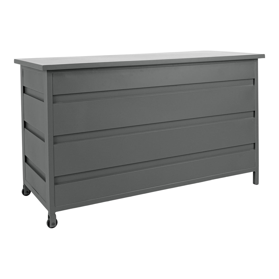 House Nordic Cassis dynbox 450 liter i grå aluminium
