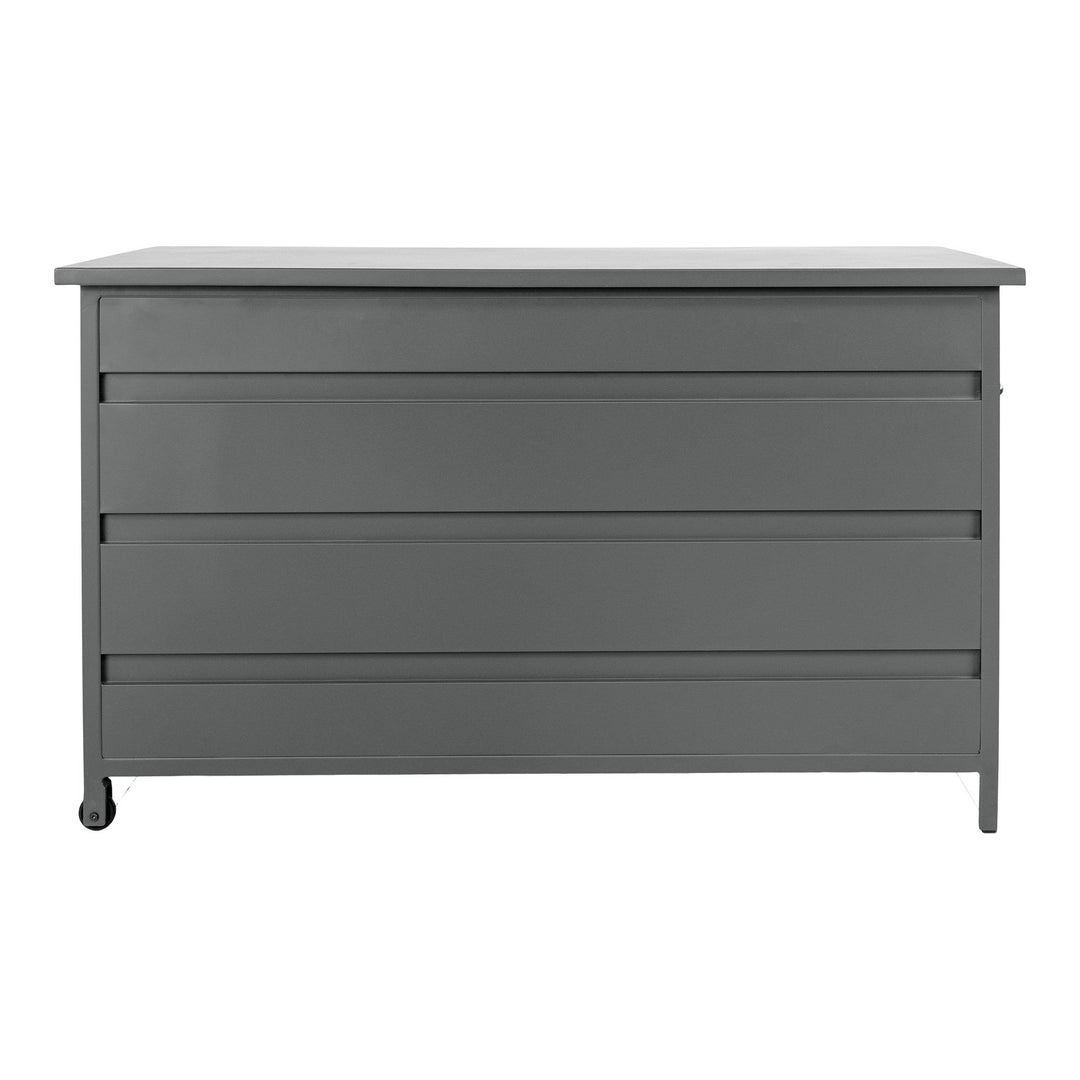 House Nordic Cassis dynbox 450 liter i grå aluminium