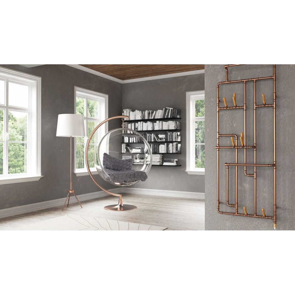 Duschbyggarna Towel Dryer Pajak Natural Copper Water Heated