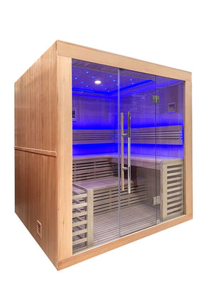 Bastu Holl's Utopia komplett med värmare och stenar 6-sitsig 8kW