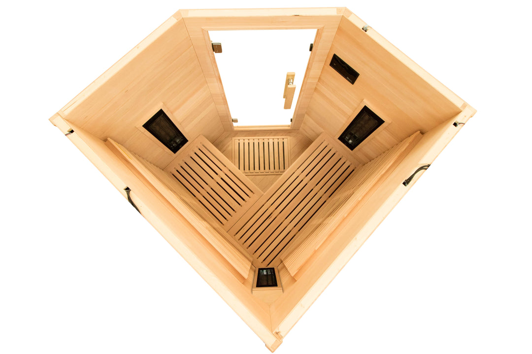 Holl’s PureWave EVO 3C Infraröd Bastu Hörn 3 Personer – Dual Healthy Full Spectrum