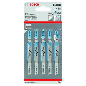 Bosch Sticksågsbladssats T118B 5-pack
