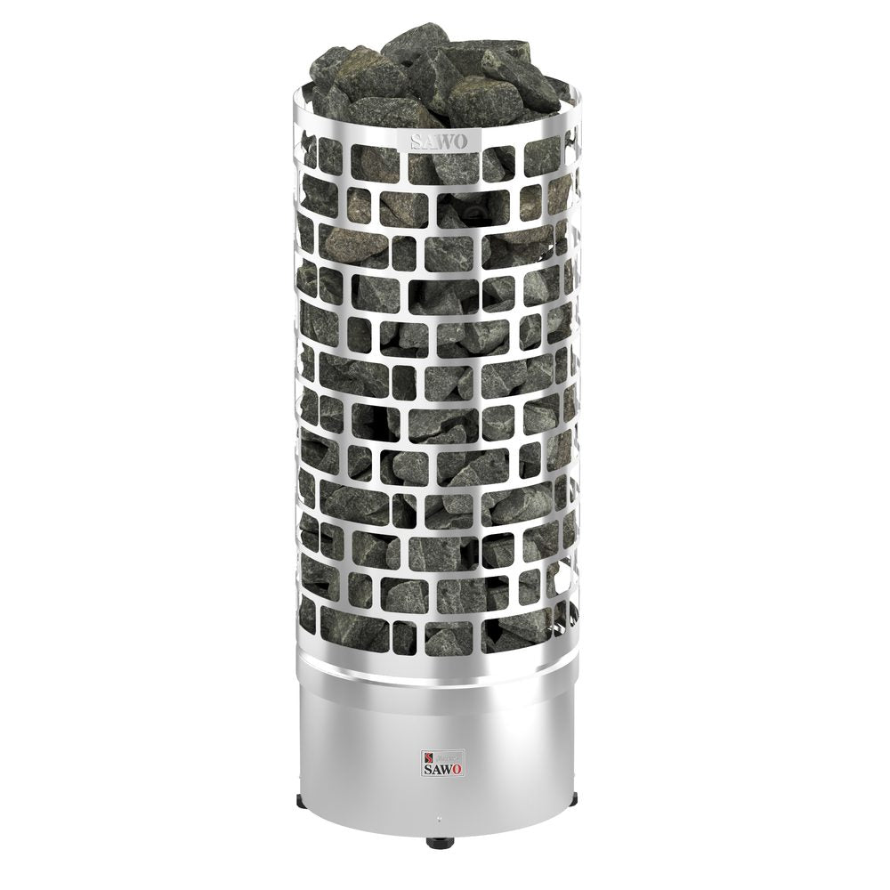 SAWO Electric Sauna Heater Tower Aries Round 3-Phase-1-Phase