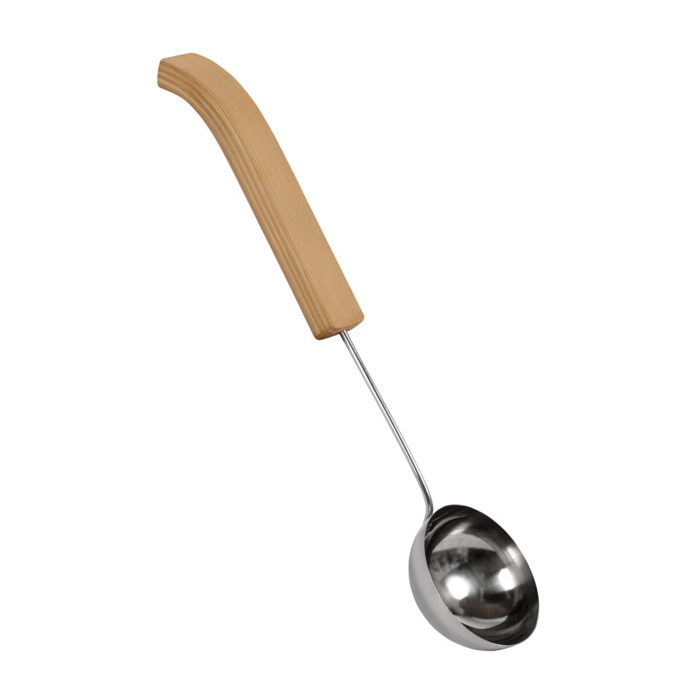 SAWO Sauna Ladle Curved Handle Stainless Steel 46 cm