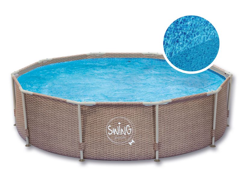 Pool Mountfield Metallram Rund korgdesign 3,66x0,91 m