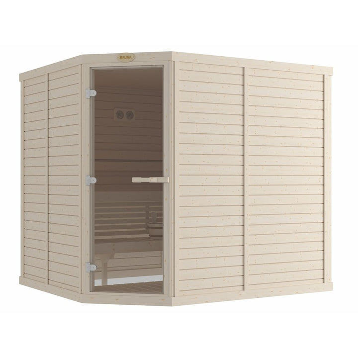 SAWO Indoor Sauna Standard Spruce Corner