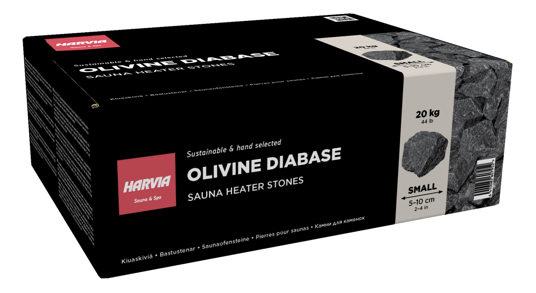 Harvia Bastustenar 20 kg – 5–10 cm Lava­sten (1–5 paket)