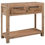 NNEVL Console Table 82x33x73 cm Solid Acacia Wood-0