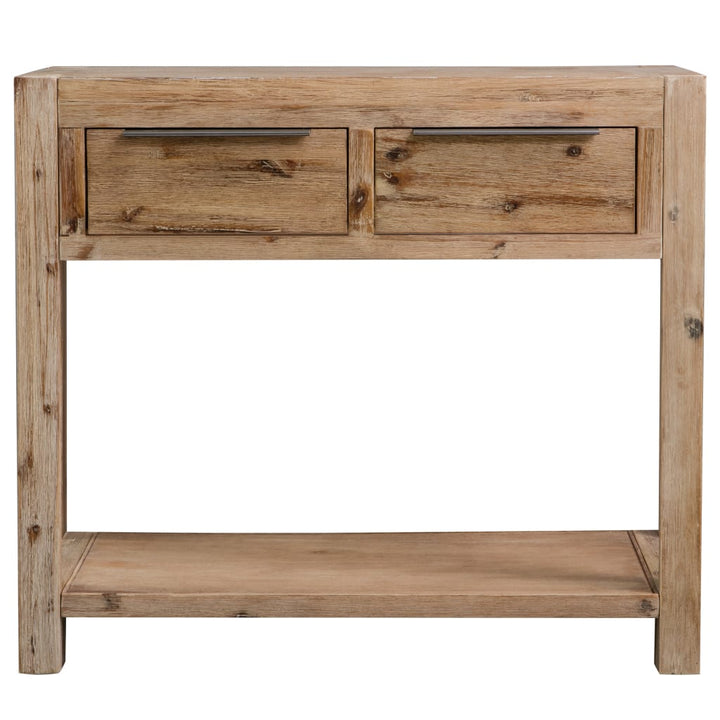 NNEVL Console Table 82x33x73 cm Solid Acacia Wood-1