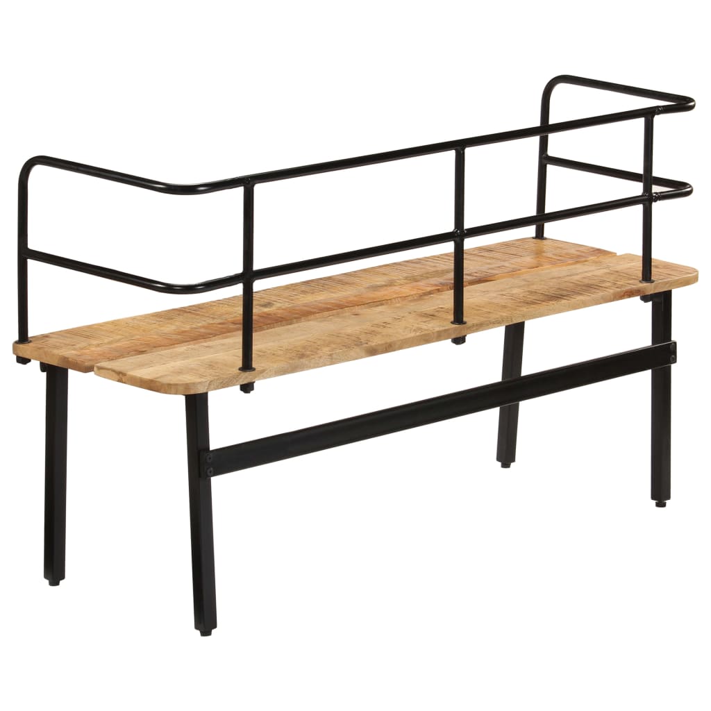 NNEVL Bench 120x40x70 cm Solid Mango Wood-2