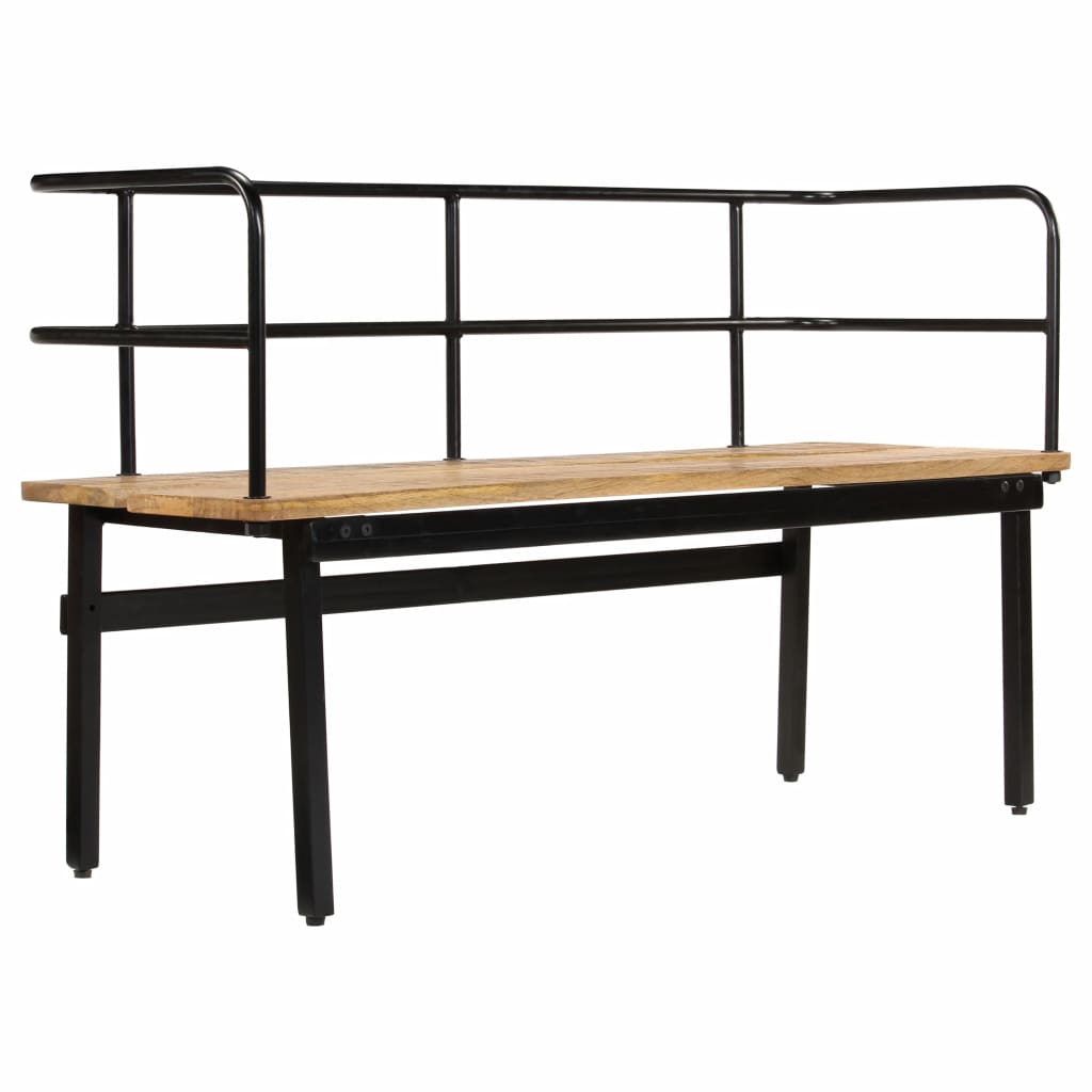 NNEVL Bench 120x40x70 cm Solid Mango Wood-3