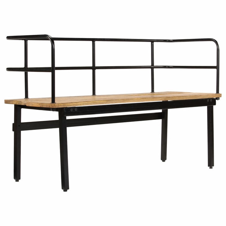 NNEVL Bench 120x40x70 cm Solid Mango Wood-3