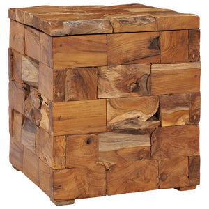 NNEVL Storage Stool Solid Teak Wood-0