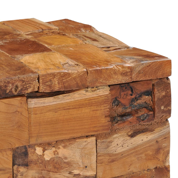 NNEVL Storage Stool Solid Teak Wood-3