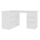 NNEVL Corner Desk White 145x100x76 cm Chipboard-1