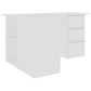 NNEVL Corner Desk White 145x100x76 cm Chipboard-4