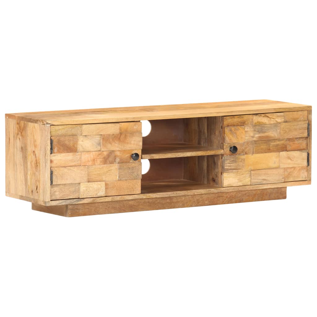 NNEVL TV Cabinet 116x30x35 cm Solid Mango Wood-0