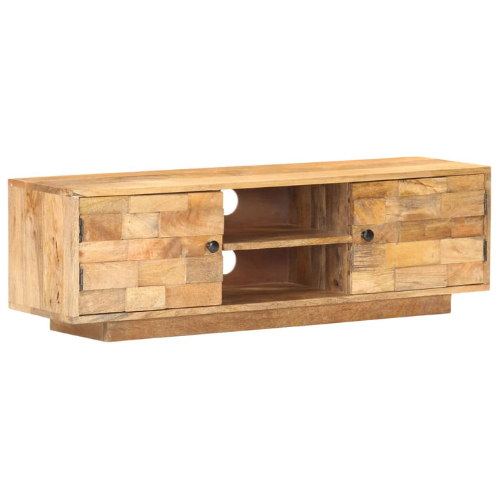 NNEVL TV Cabinet 116x30x35 cm Solid Mango Wood-0