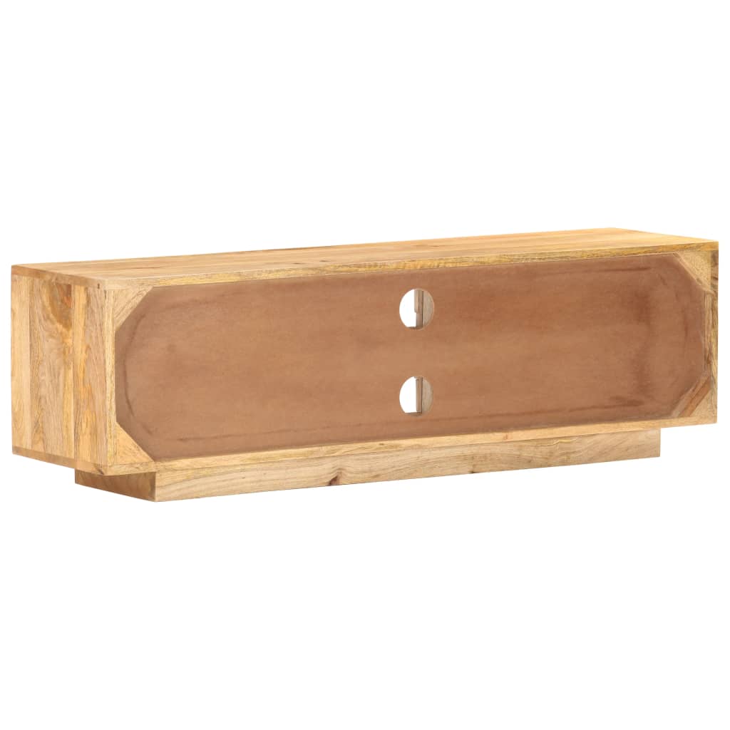 NNEVL TV Cabinet 116x30x35 cm Solid Mango Wood-3