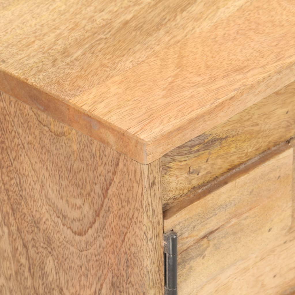 NNEVL TV Cabinet 116x30x35 cm Solid Mango Wood-4