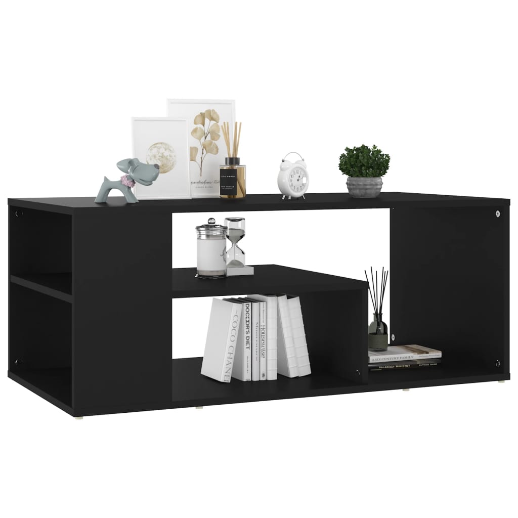 Soffbord – svart, 100×50×40 cm