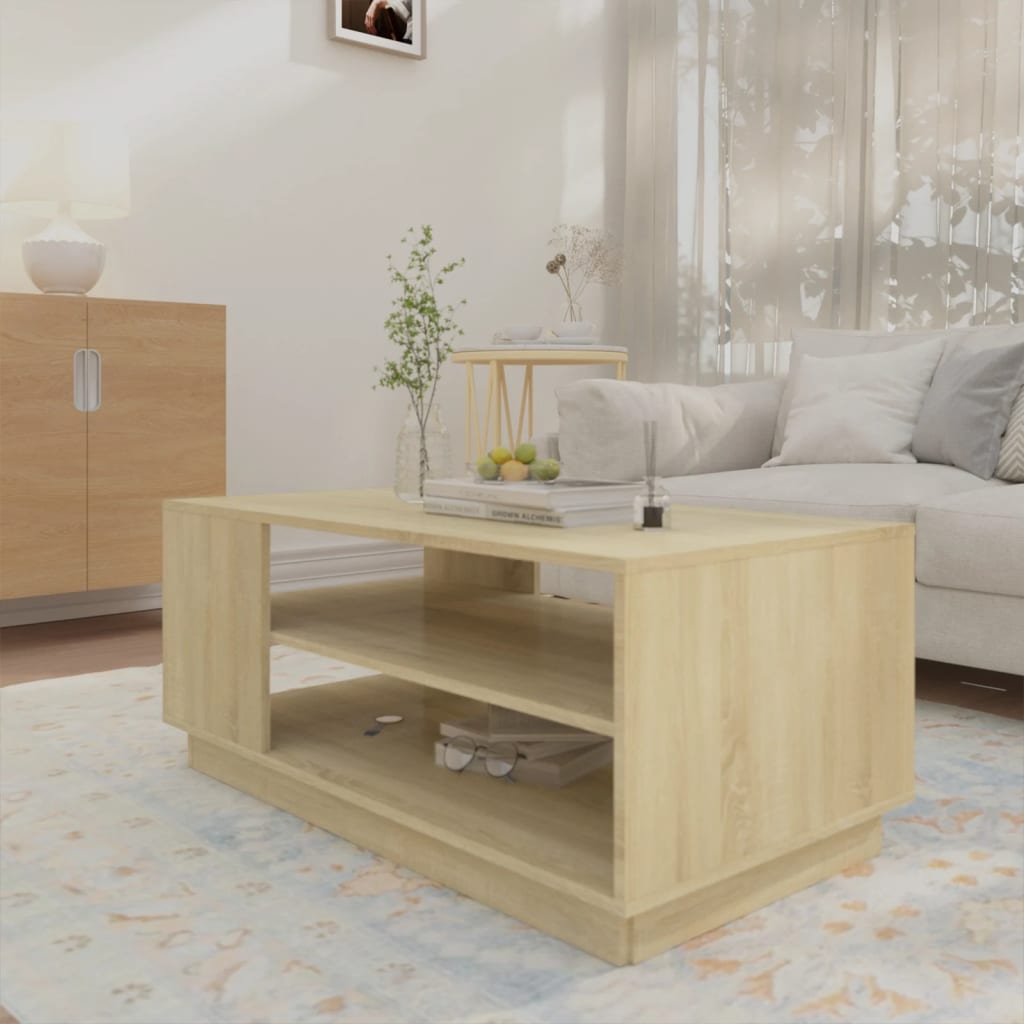 Sofabord – sonoma eg, 102×55×43 cm