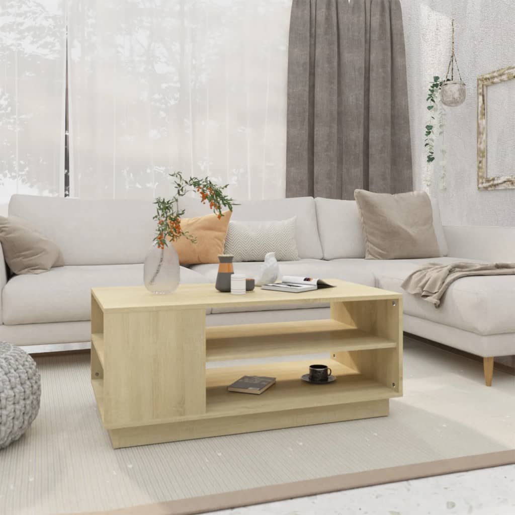 Sofabord – sonoma eg, 102×55×43 cm