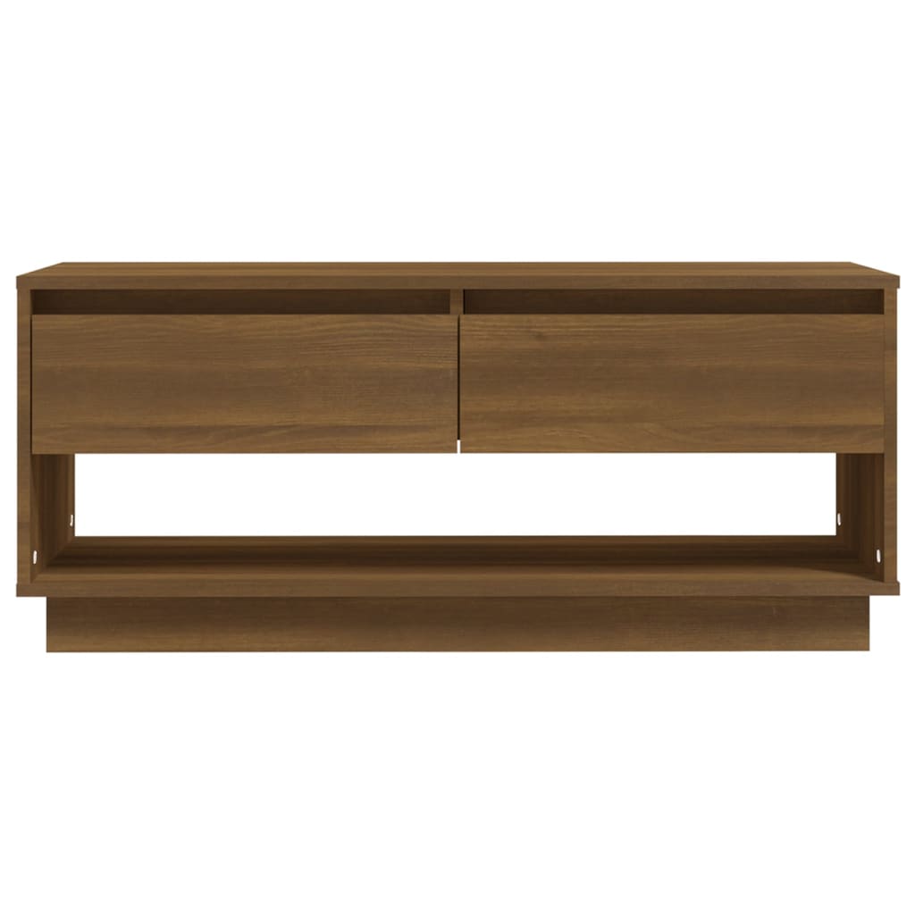 TV-bänk – brun ek, 102×41×44 cm