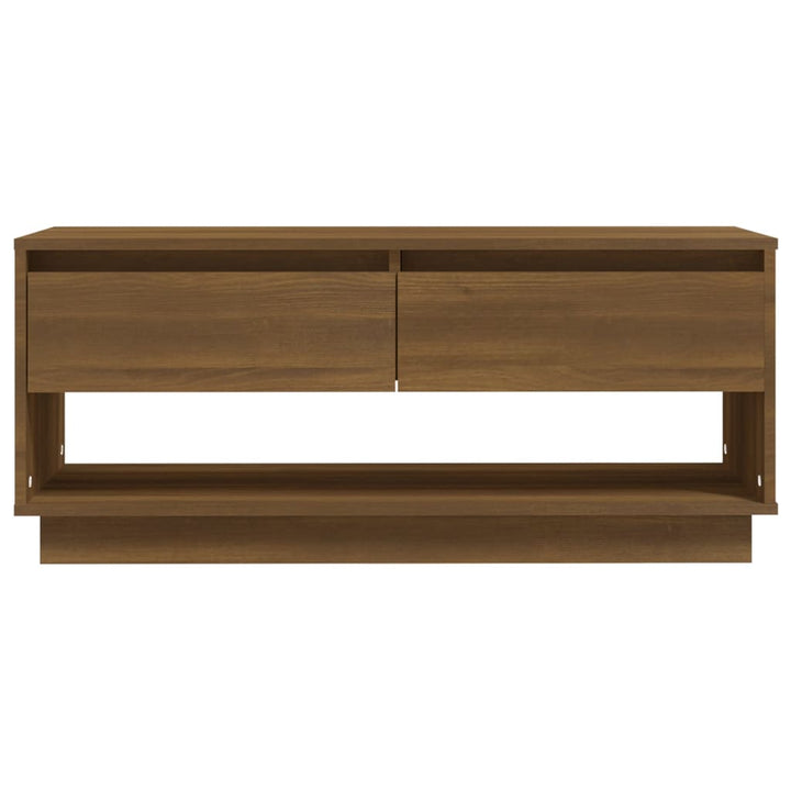 TV-bänk – brun ek, 102×41×44 cm