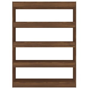 Bokhylla / rumsavdelare – brun ek, 100×30×135 cm