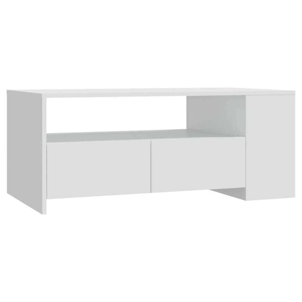 Soffbord – vitt, 102×55×42 cm
