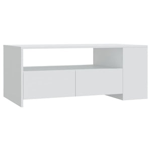 Soffbord – vitt, 102×55×42 cm