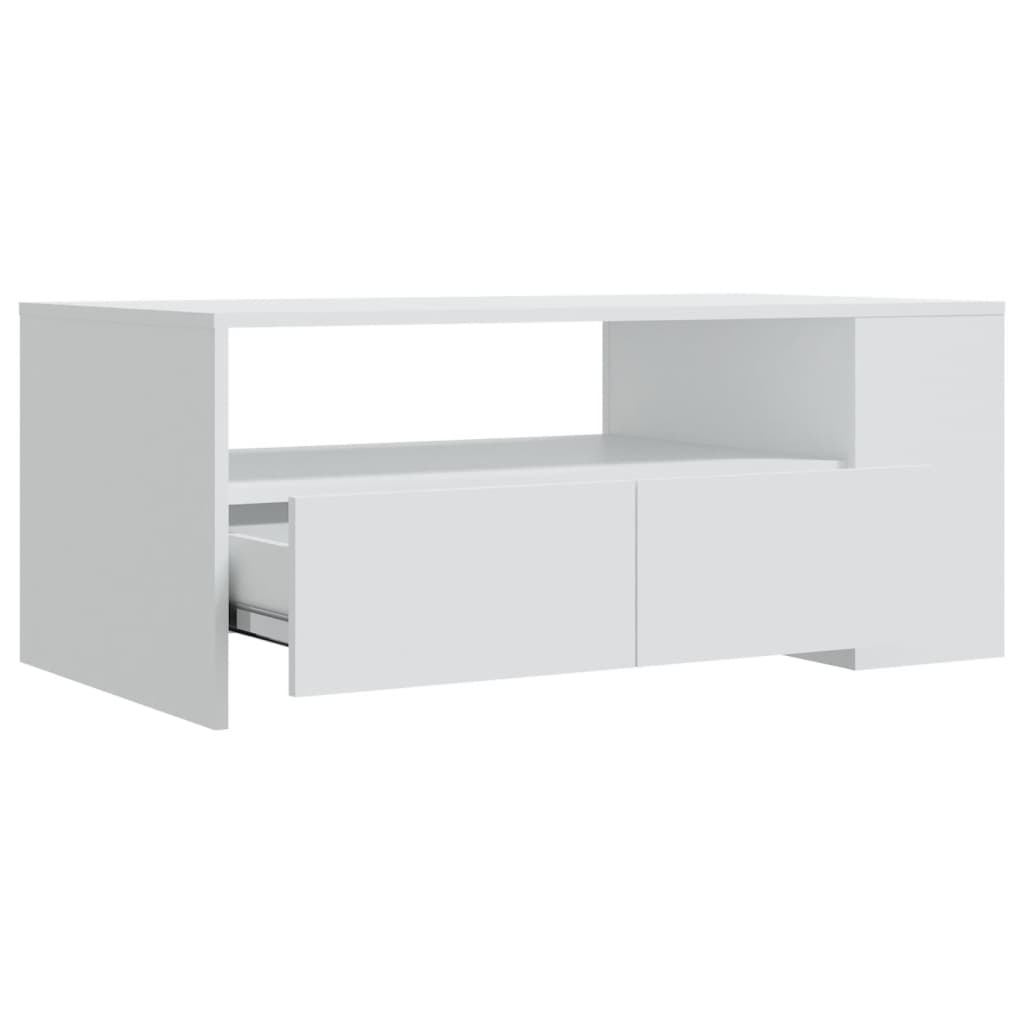 Soffbord – vitt, 102×55×42 cm