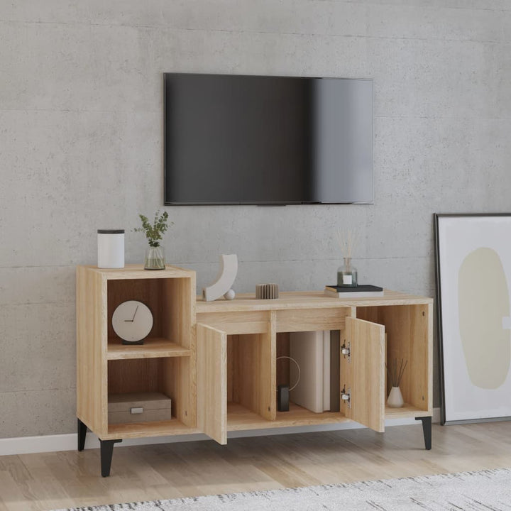 TV-bänk – sonoma ek, 100×35×55 cm