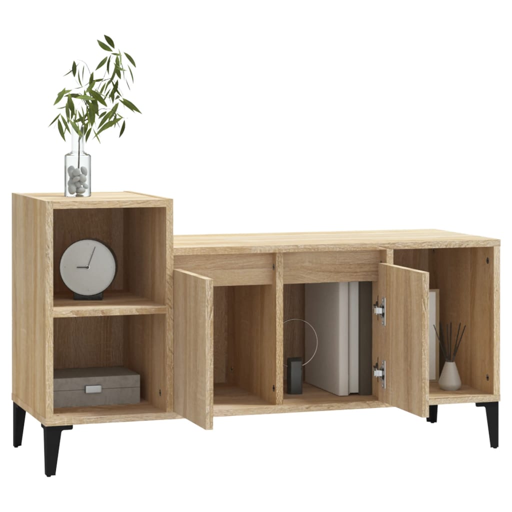 TV-bänk – sonoma ek, 100×35×55 cm