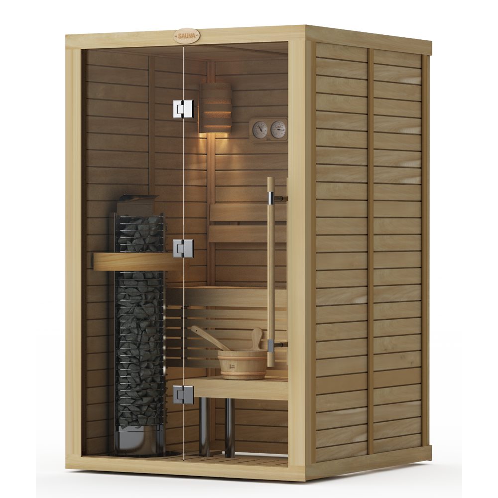 SAWO Indoor Sauna Glass Front Cedar