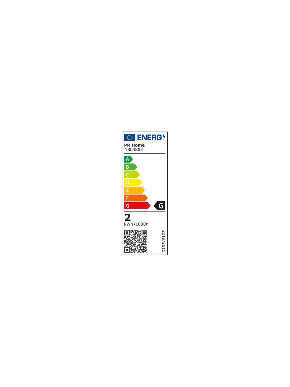 Energimärkning PR Home Elect LED Filament Edison E14 amber – 1804803