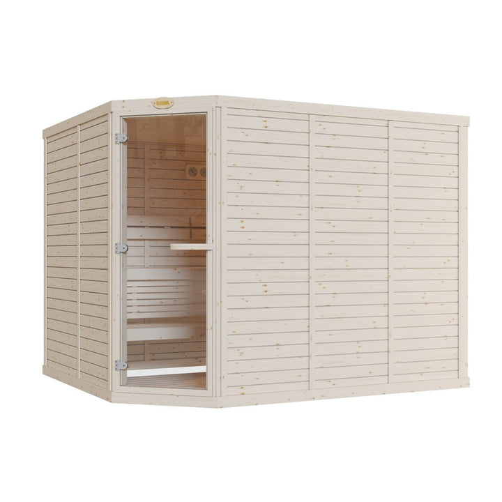 SAWO Indoor Sauna Standard Spruce Corner
