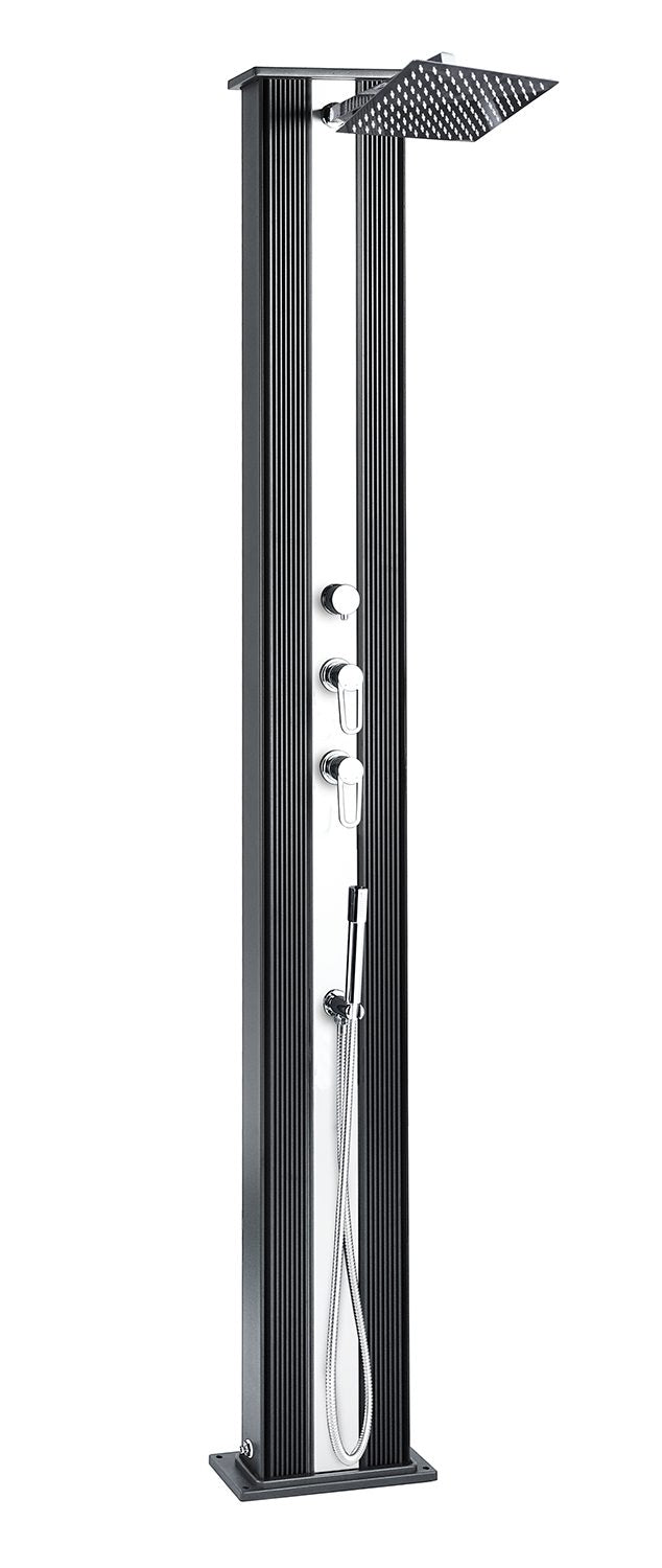 Dusch utomhus Formidra Hybrid Dada rak 40 L Borstad aluminium