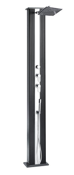 Dusch utomhus Formidra Hybrid Dada rak 40 L Borstad aluminium