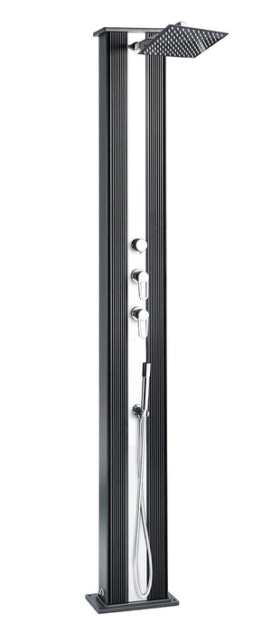 Dusch utomhus Formidra Hybrid Dada rak 40 L Borstad aluminium
